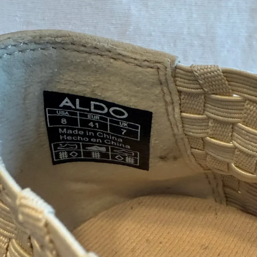 ALDO Woven Slip-On Sneakers Beige‎ Men's Size 8 (EUR 41)